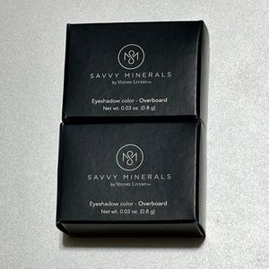 2 Young Living Eyeshadows in Box Overboard Savvy Minerals